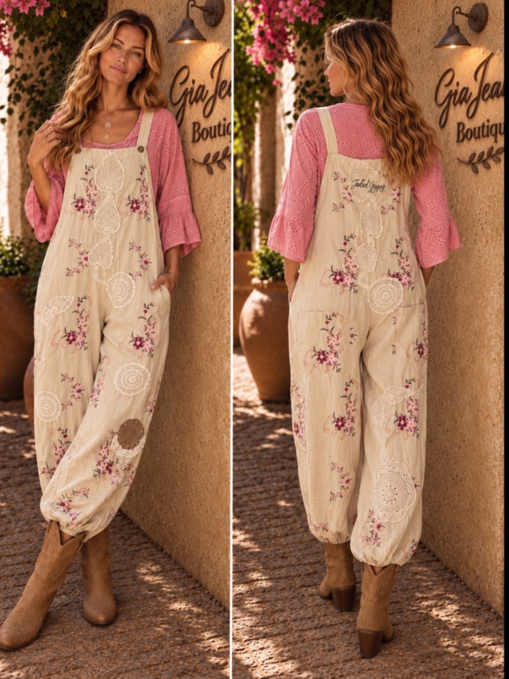 ❤️ JADED GYPSY “ TRELLIS “ JADED GYPSY TRELLIS VIEWS OVERALL JUMPSUIT